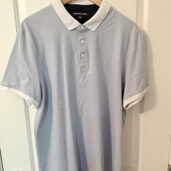 Michael Kors Light Blue Polo Shirt - Picture 1 of 3